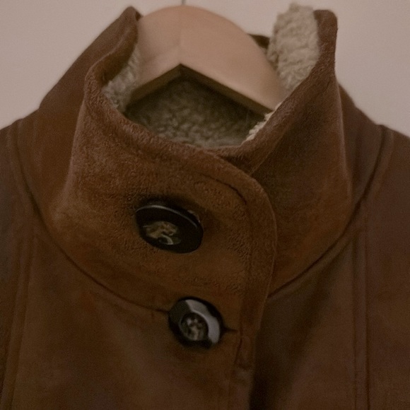 Ellen Tracy faux suede and faux fur coat - Picture 3 of 7